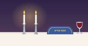 נרות שבת, חלות מכוסות וגביע קידוש